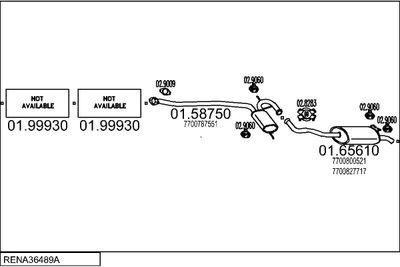 SISTEM DE ESAPAMENT MTS RENA36489A002044