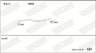 ABGASANLAGE WALKER BWK113457A