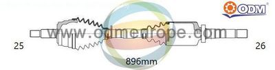 Приводной вал Multiparts 18-296100 для DACIA DOKKER