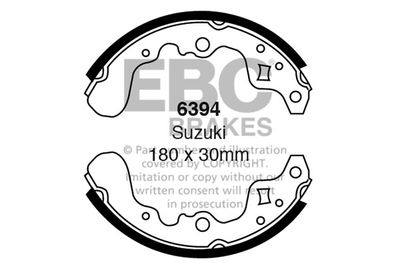 Комплект тормозных колодок EBC Brakes 6394 для SUZUKI SWIFT