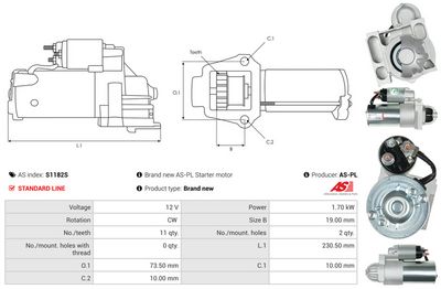STARTER AS-PL S1182S 4