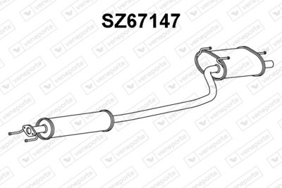 Глушитель выхлопных газов конечный VENEPORTE SZ67147 для SUZUKI LIANA