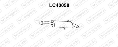 VENEPORTE LC43058 Глушитель выхлопных газов  для LANCIA THEMA SW (834_) 2500 Turbo DS (834FE, 834LE)