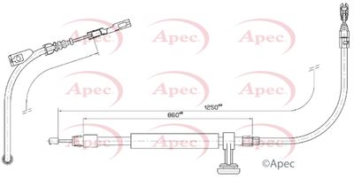 Cable Pull, parking brake APEC CAB1795