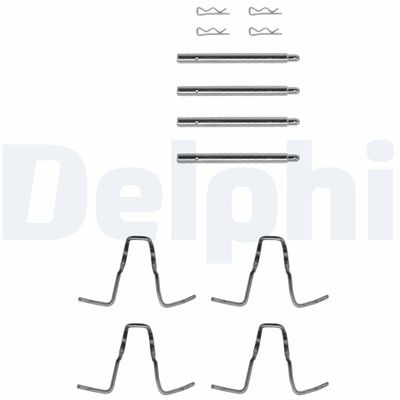 DELPHI Priedų komplektas, diskinių stabdžių trinkelės