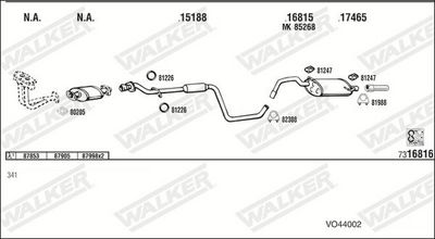 Изпускателна система WALKER VO44002