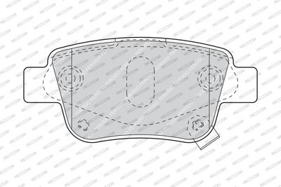 BREMSBELAGSATZ SCHEIBENBREMSE FERODO FDB1649 1