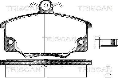 Комплект тормозных колодок, дисковый тормоз TRISCAN 8110 15901 для FIAT ARGENTA