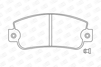 BREMSBELAGSATZ SCHEIBENBREMSE CHAMPION 571297CH 1