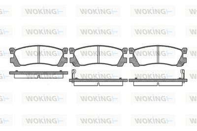 WOKING P3483.02 Тормозные колодки и сигнализаторы  для MAZDA 929 III (HC) 2.2 12V