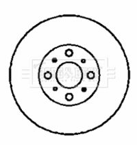 BORG & BECK BBD4349 Тормозные диски  для HONDA LOGO (Хонда Лого)