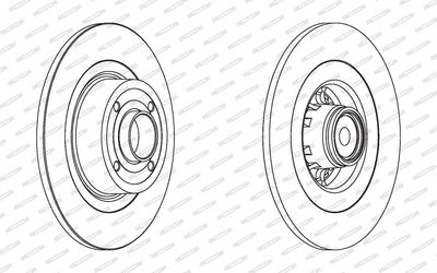 BREMSSCHEIBE FERODO DDF15701 1