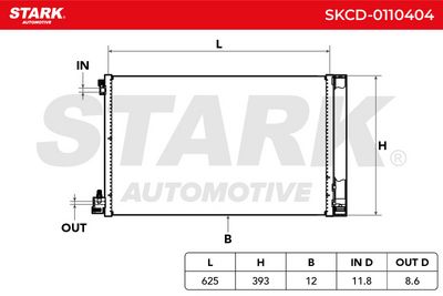 кондензатор, климатизация STARK SKCD-0110404