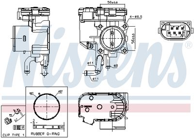 DROSSELKLAPPENSTUTZEN NISSENS 955250 6