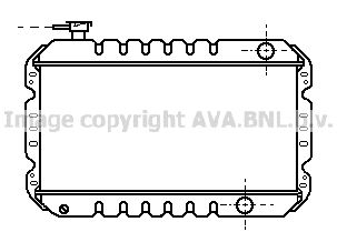 Радиатор, охлаждение двигателя AVA QUALITY COOLING SZ2008 для SUZUKI SUPER