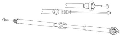 Тросик, cтояночный тормоз CEF FA02284 для FIAT PANDA