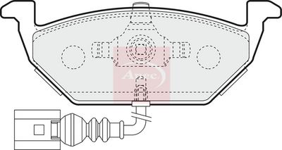 APEC Brake Pad Set, disc brake PAD1129