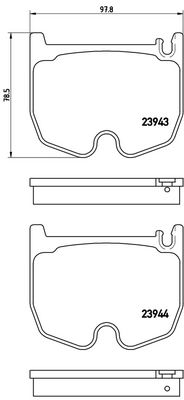 Bremsbelagsatz, Scheibenbremse