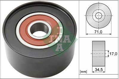 Deflection/Guide Pulley, V-ribbed belt 532 0542 10