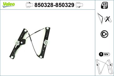 стъклоподемник VALEO 850329