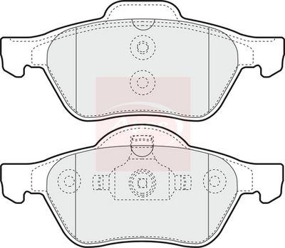APEC Brake Pad Set, disc brake PAD1270