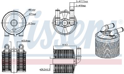 ÖLKüHLER AUTOMATIKGETRIEBE NISSENS 91506 4