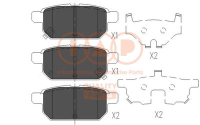 Комплект тормозных колодок, дисковый тормоз IAP QUALITY PARTS 704-16102 для SUZUKI SWIFT
