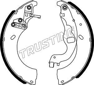 Zestaw szczęk hamulcowych TRUSTING 079.197