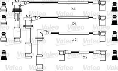 Комплект проводов зажигания VALEO 346045 для PORSCHE 911