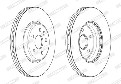 Bromsskiva FERODO DDF2684C