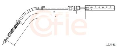CABLU FRANA DE PARCARE