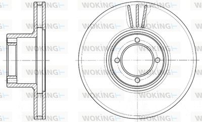 Тормозной диск WOKING D6009.10 для RELIANT SCIMITAR
