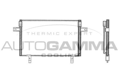 Конденсатор, кондиционер AUTOGAMMA 105019 для NISSAN TERRANO