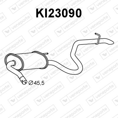 Глушитель выхлопных газов конечный VENEPORTE KI23090 для KIA CEED