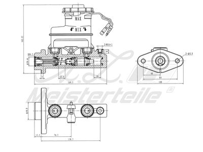 Спирачна помпа A.Z. Meisterteile AZMT-44-110-1101
