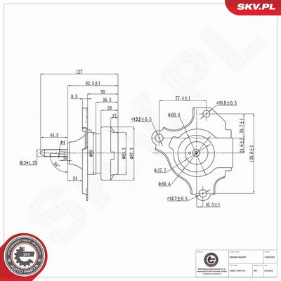 Zavěšení motoru SKV 75SKV267