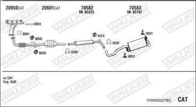 Изпускателна система WALKER VWK005278C