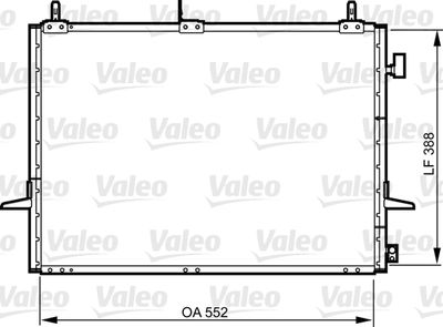VALEO 814289 Радіатор кондиціонера для FORD (Форд)
