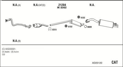 SISTEM DE ESAPAMENT WALKER AD25120