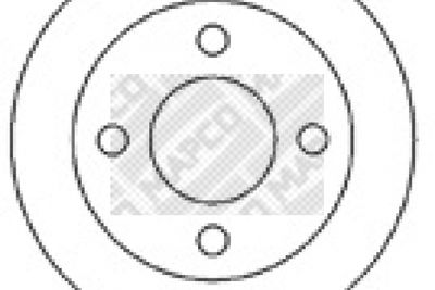 MAPCO 45503 Тормозные диски  для NISSAN MICRA II (K11) 1.0 i 16V