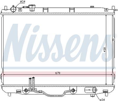 RADIATOR RACIRE MOTOR NISSENS 66634 5