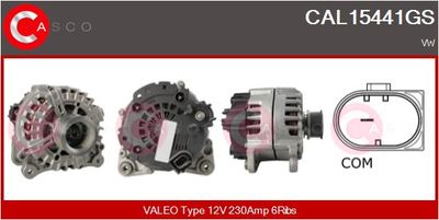 Генератор CASCO CAL15441GS для VW TOUAREG