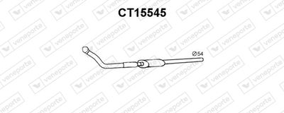 Предглушитель выхлопных газов VENEPORTE CT15545 для CITROËN BX