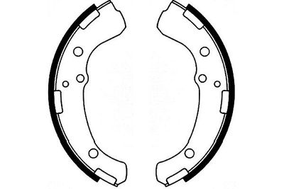 Brake shoe set