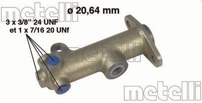 Главный тормозной цилиндр METELLI 05-0148 для RENAULT 4