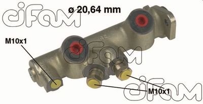 Главный тормозной цилиндр CIFAM 202-071 для RENAULT 4