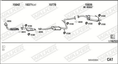 SISTEM DE ESAPAMENT WALKER MA40064