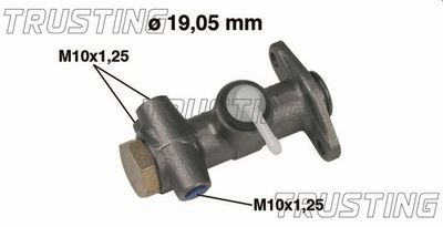 Главный тормозной цилиндр TRUSTING PF046 для FIAT 500