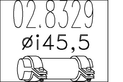 MTS 02.8329 Хомуты глушителя 