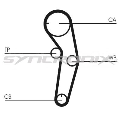 SY1101053 SYNCRONIX Комплект ремня ГРМ